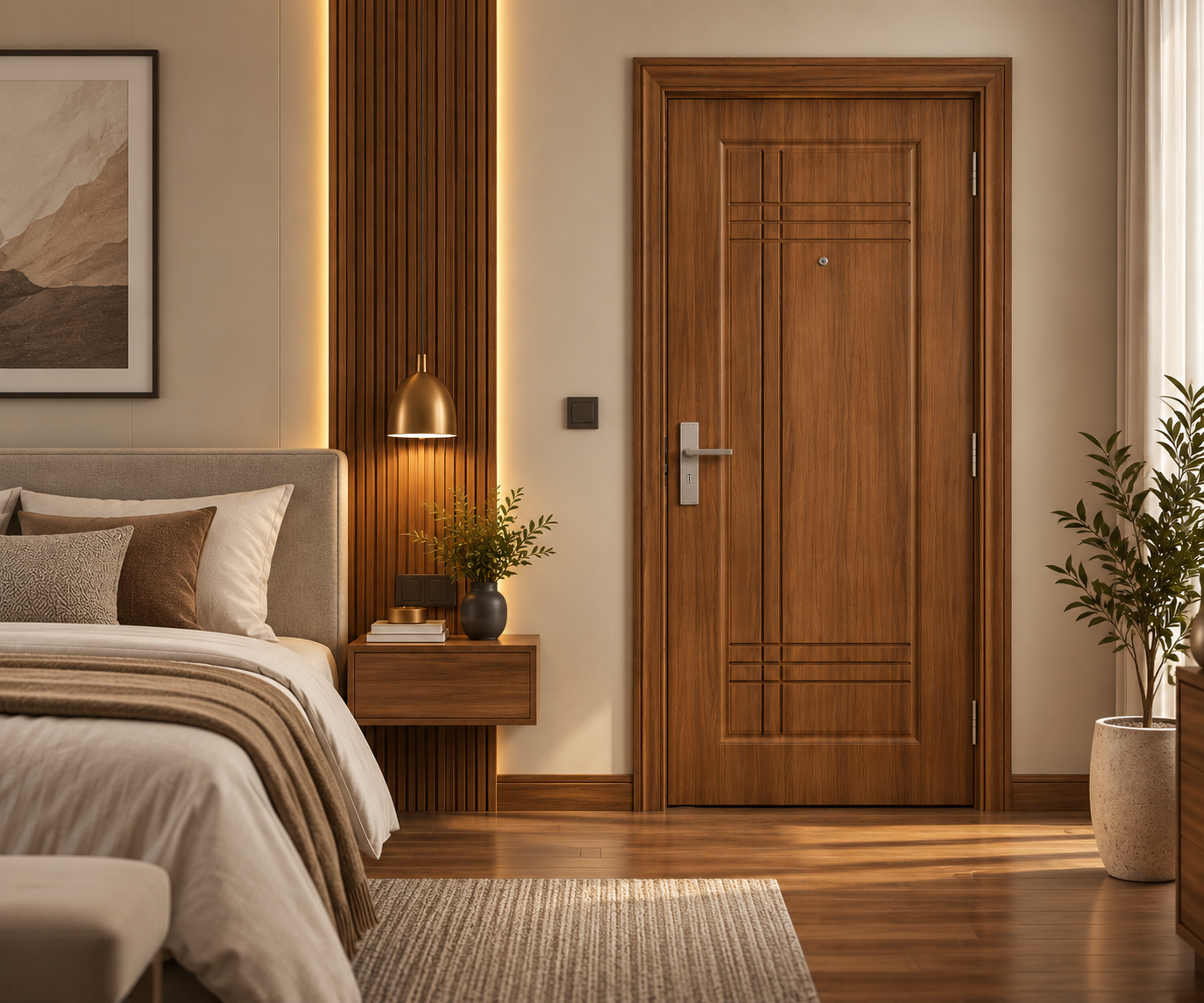 Seamless Membrane Interior Door