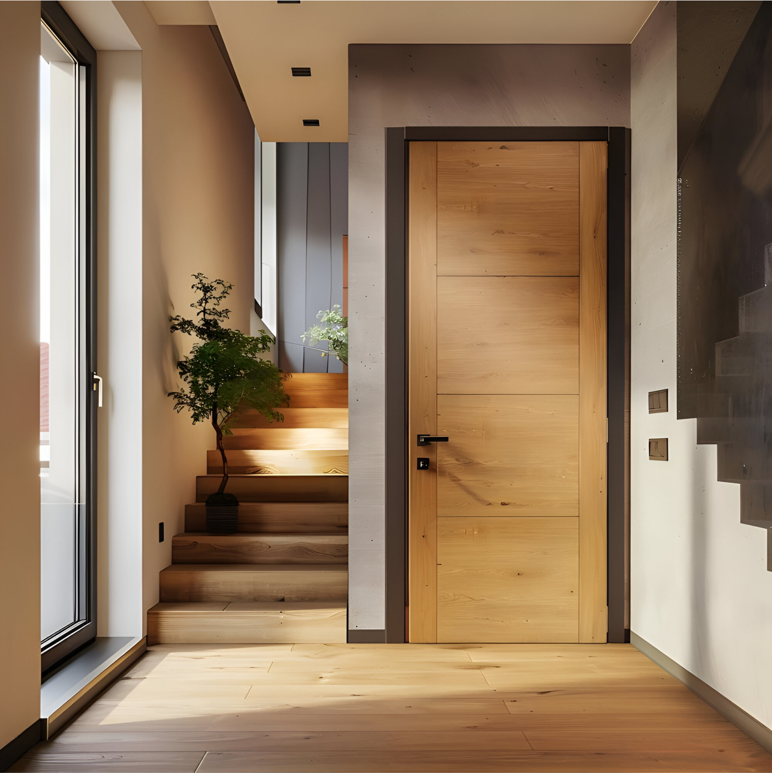 Natural Teak Veneer Elegance